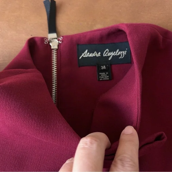 Sandra Angelozzi Thick Peplum Top Raspberry - Picture 9 of 11